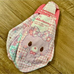 NWT Sanrio 💕💜Mewkledreamy💜💕 Set of 3 Hand Towels w/ Loop Japan Cat Cute Rare